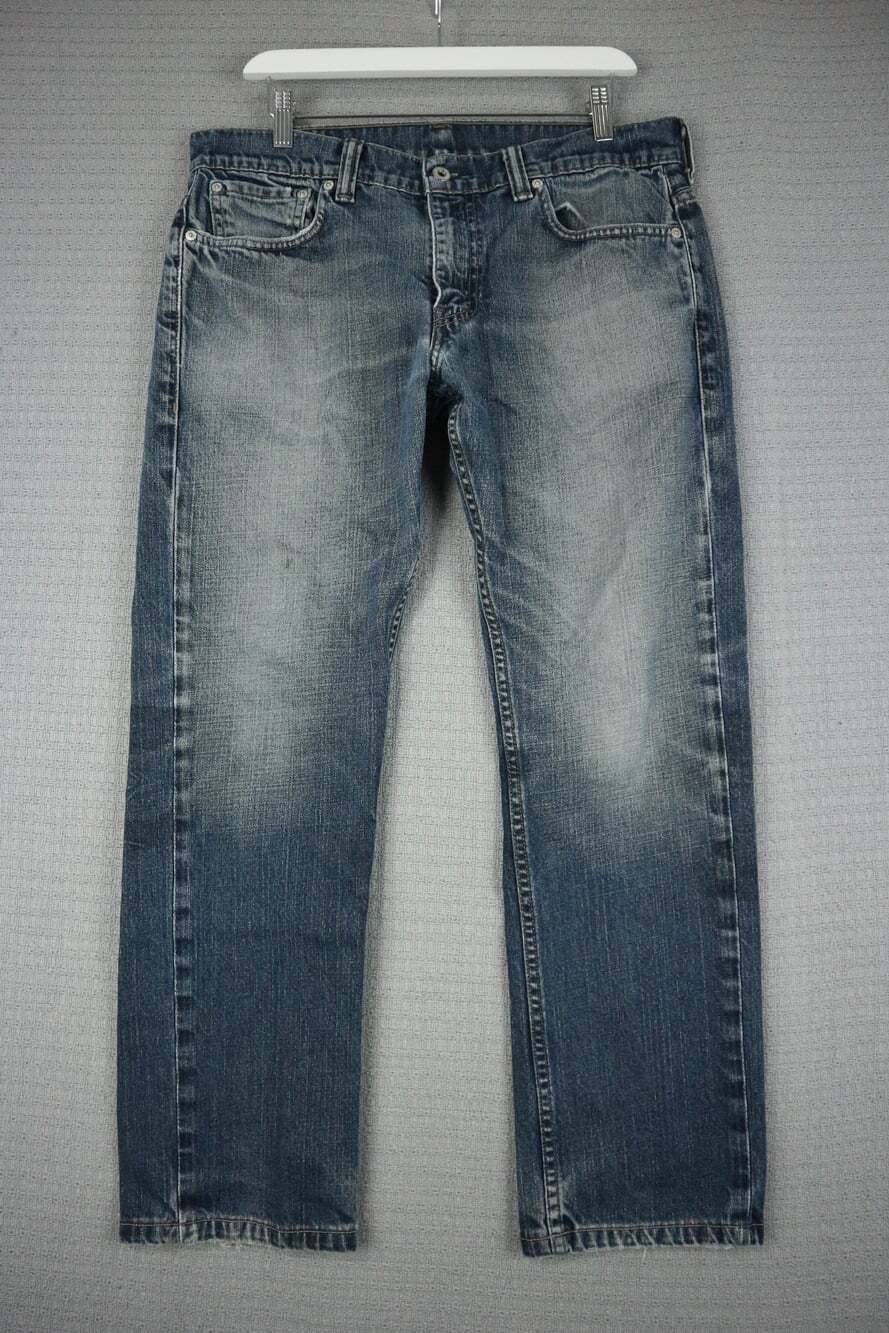 Levi's 511 Slim Skinny Blue Denim Jeans Faded Wash Mens 34x30